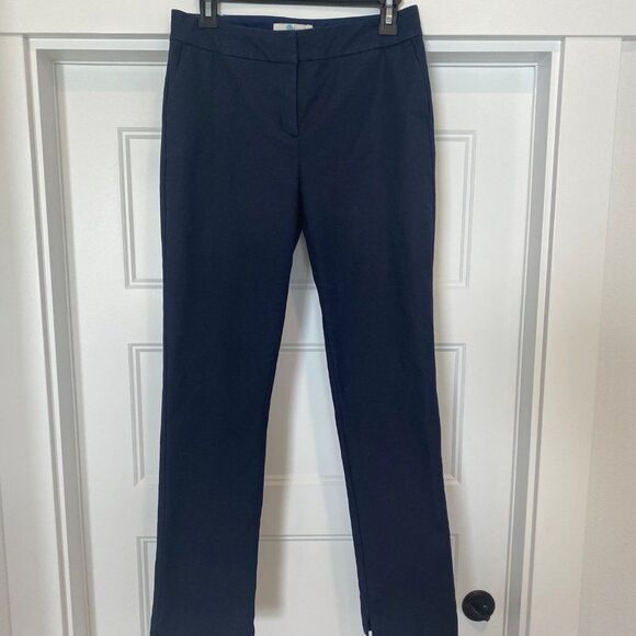 Boden Richmond Cotton Navy Blue Career Academia Ankle Trouser Pants, Size 6R - Picture 2 of 8